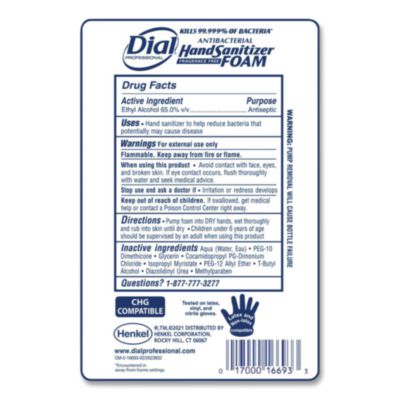 Antibacterial Foaming Hand Sanitizer Refill For Fit Touch Fr