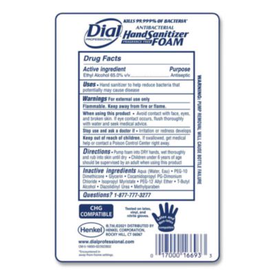 Antibacterial Foaming Hand Sanitizer Refill For Fit Touch Fr
