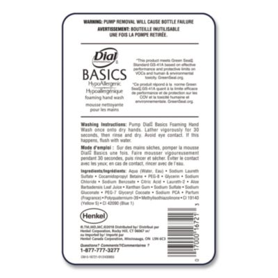 Basics Hypoallergenic Foaming Hand Wash Refill for FIT Touch
