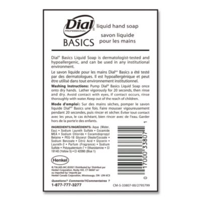 Basics MP Free Liquid Hand Soap Refill, Honeysuckle Scent, 3