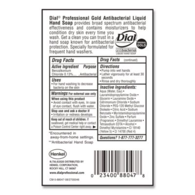 Gold Antibacterial Liquid Hand Soap, 1 gal