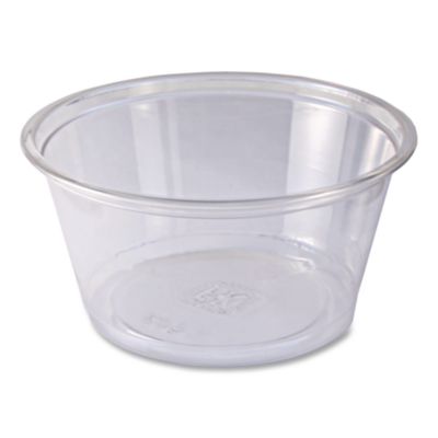Recycleware Deli Containers, 5 oz, 3.6 x 2.6 x 1.8, Clear, P