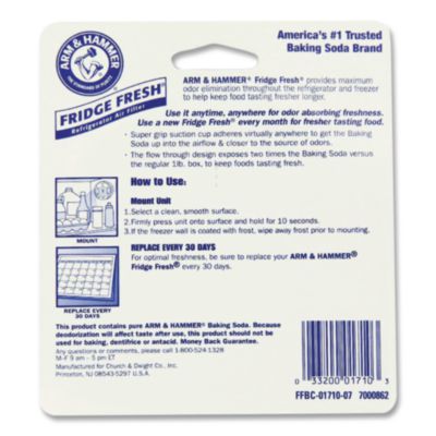 Fridge Fresh Baking Soda, Unscented, 5.5 Oz, 8/carton