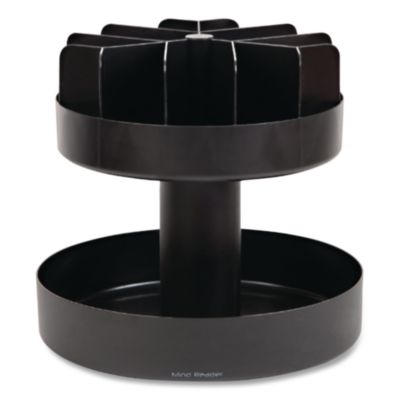 Supreme Lazy Suzan Condiment/Snack Organizer, 2 Compartments