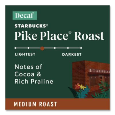 Pike Place Decaf Coffee K-Cups Pack, 24/box