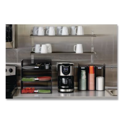 Onyx Breakroom Organizers, 3 Compartments,14.63 x 11.75 x 15