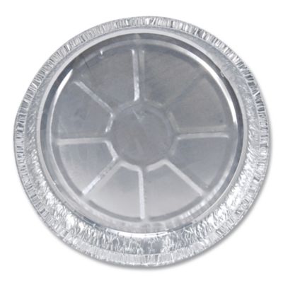 Round Aluminum Container, 24 oz, 7" Diameter, Silver, 500/Ca