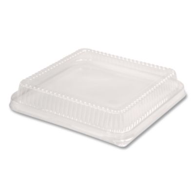 Plastic Dome Lid, 8.25 x 8.25 x 1.5, Clear, 500/Carton