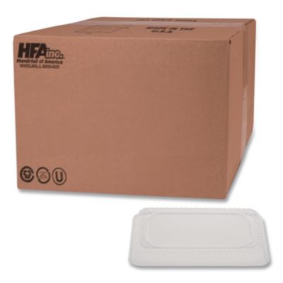 Plastic Dome Lids, Fits Oblong Pans 2061/2062, 8.25 x 5.88, 