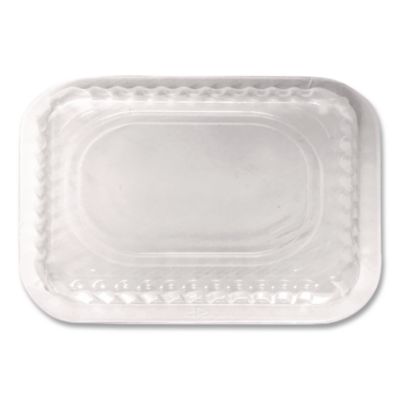 Plastic Dome Lids, Fits Oblong Pans 2061/2062, 8.25 x 5.88,