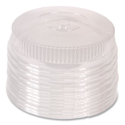 Round Plastic Dome Lid, Embossed, Fits 212/213, 16" Diameter