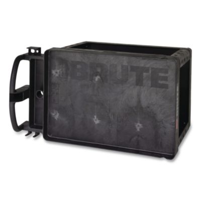 BRUTE Heavy-Duty Utility Cart with Lipped Shelves, Plastic,