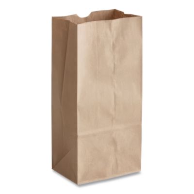 Grocery Paper Bags, 10# Size, Heavy-Duty, 50# Basis Weight,