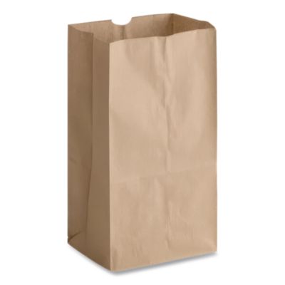 Grocery Paper Bags, 25# Squat Size, 40# Basis Weight, 8.25"