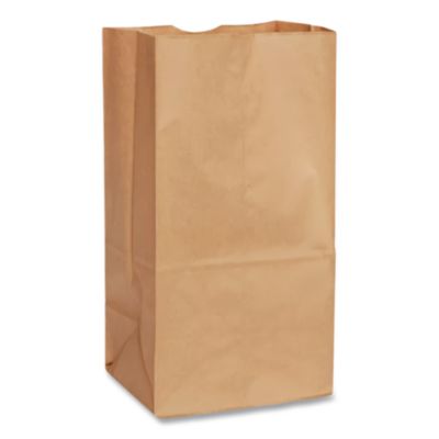 Grocery Paper Bags, 10# Size, 35# Basis Weight, 7" x 4.38" x