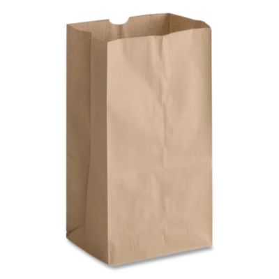Grocery Paper Bags, 25# Size, 40# Basis Weight, 8.25" x 5.38