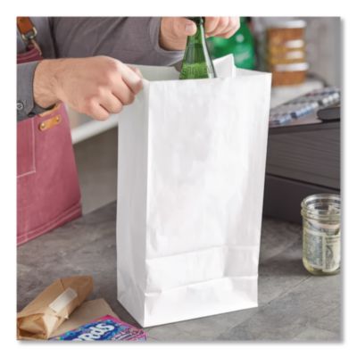 Grocery Paper Bags, 16# Size, 40# Basis Weight, 7.75" x 4.75