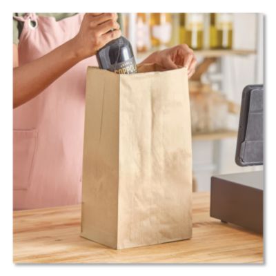 Grocery Paper Bags, 25# Squat Size, Extra-Heavy-Duty, 60# Ba