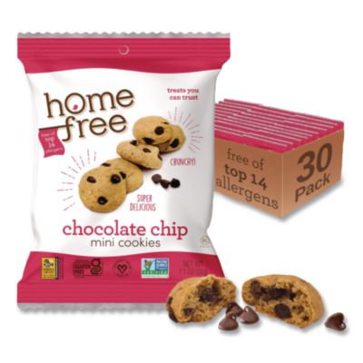 Gluten Free Chocolate Chip Mini Cookies, 1.1 Oz Pack, 30/car