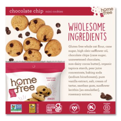 Gluten Free Chocolate Chip Mini Cookies, 1.1 Oz Pack, 30/car