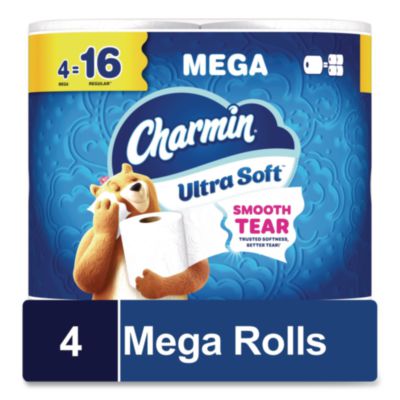 Ultra Soft Bathroom Tissue, Mega Roll, Septic Safe, 2-Ply, W