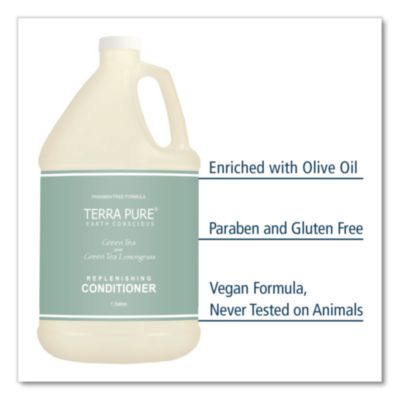 Terra Pure Conditioner Gallon, Green Tea Lemongrass Scent, 1