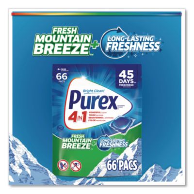 4-in-1 HE Laundry Detergent Pacs, Fresh Mountain Breeze Scen