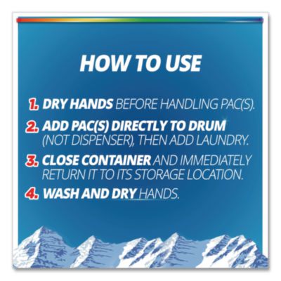 4-in-1 HE Laundry Detergent Pacs, Fresh Mountain Breeze Scen