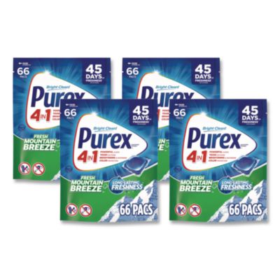 4-in-1 HE Laundry Detergent Pacs, Fresh Mountain Breeze Scen