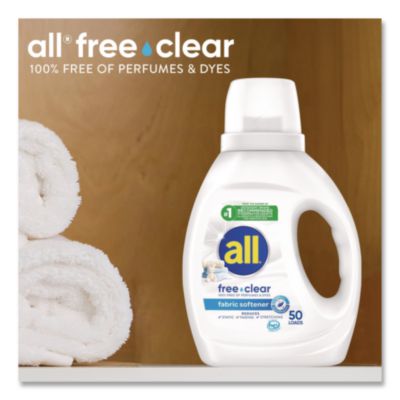 Free Clear Liquid Fabric Softener, Fragrance-Free, 34 oz Bot
