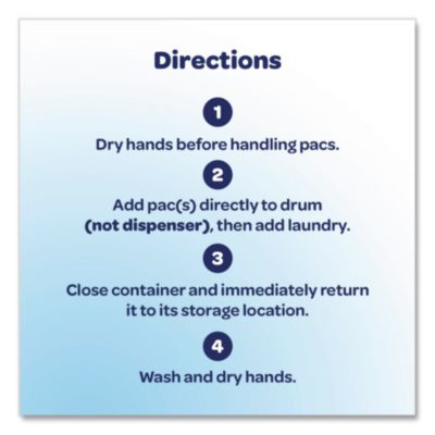 MIGHTY PACS Free Clear HE Laundry Detergent, 80 Pods/Tub, 4