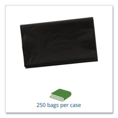 Total Recycled Content Plastic Trash Bags, 10 gal, 1 mil, 24