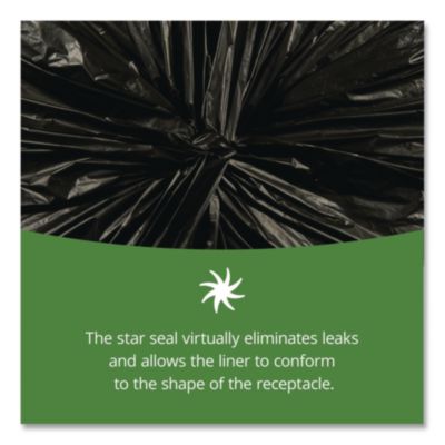 Insect-Repellent Trash Bags, 35 Gal, 2 Mil, 33" X 45", Black