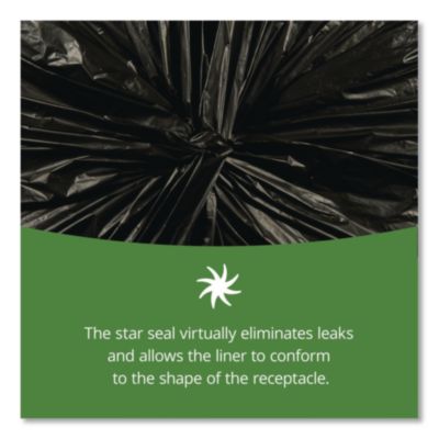 Insect-Repellent Trash Bags, 55 Gal, 2 Mil, 37" X 52", Black
