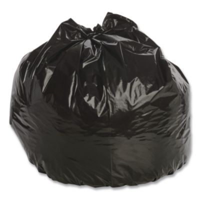 Total Recycled Content Plastic Trash Bags, 33 gal, 1.3 mil, 
