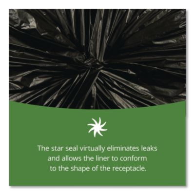Insect-Repellent Trash Bags, 45 Gal, 2 Mil, 40" X 45", Black
