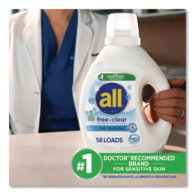 Free Clear HE Laundry Detergent, 58 Loads, Unscented, 73 oz