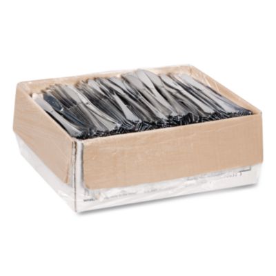 Heavyweight Plastic Knives, Reflections Design, Silver, 600/