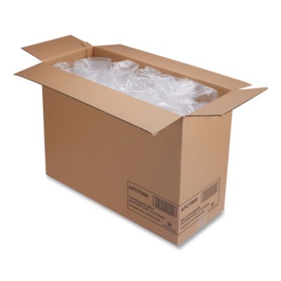 Deli Containers, 8 oz, Clear, Plastic, 50/Pack, 10 Pack/Cart