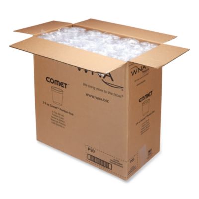 Comet Plastic Portion/shot Glass, 2 Oz, Clear, 50/pack, 50 P