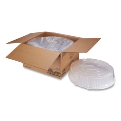 Caterline Dome Lids, 18" Diameter x 2.75" h, Clear, Plastic,