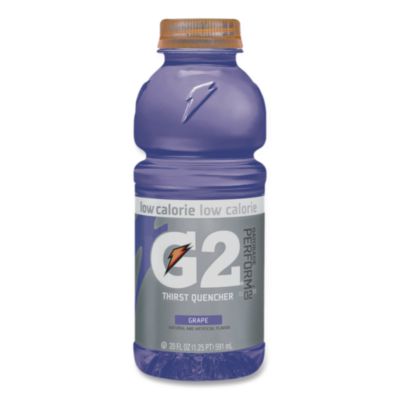 G2 Perform 02 Low-Calorie Thirst Quencher, Grape, 20 Oz Bott