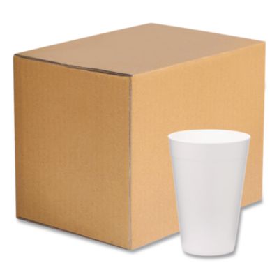 Foam Drink Cups, 32 oz, White, 500/Carton