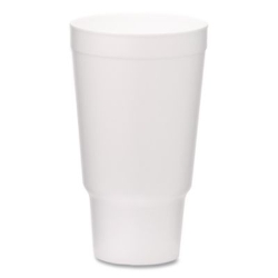 Foam Drink Cups, 32 oz, White, 400/Carton
