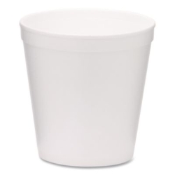 Foam Containers, Tall Style, 16 oz, White, 500/Carton