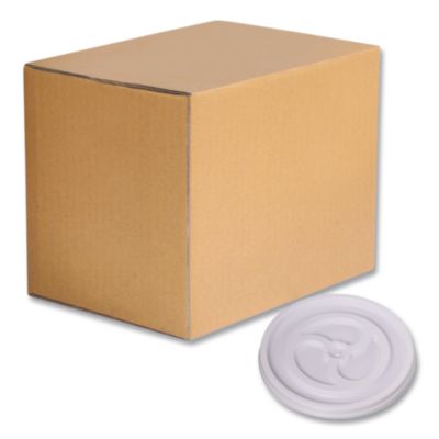 Plastic Lids for Foam Cups and Bowls, Vented, Fits 6 oz Hot