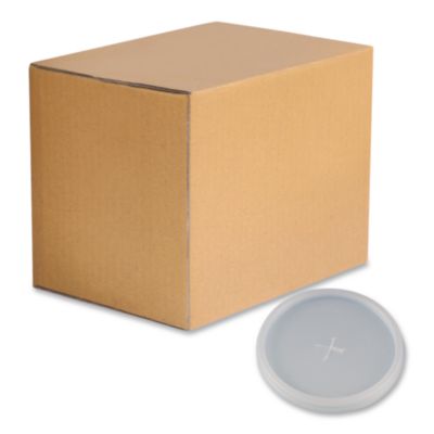 Plastic Lids for Foam Cups and Bowls, Slotted, Fits 8 oz to
