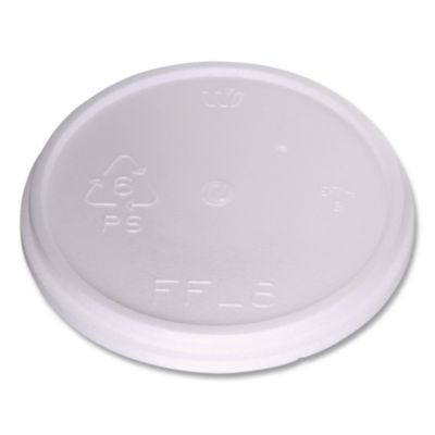 Plastic Lids for Foam Cups and Bowls, Fits 8 oz to 16 oz Cup