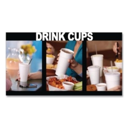 Foam Drink Cups, 14 oz, White, 1,000/Carton