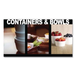 Foam Bowls, Squat Style, 8 oz, White, 1,000/Carton